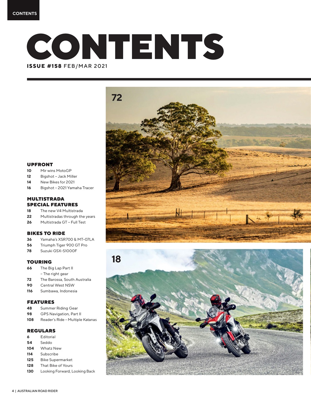 Australian Road Rider Preview Pages
