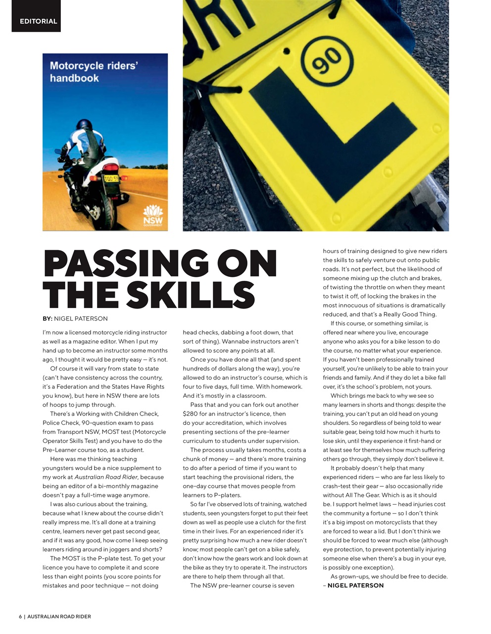 Australian Road Rider Preview Pages