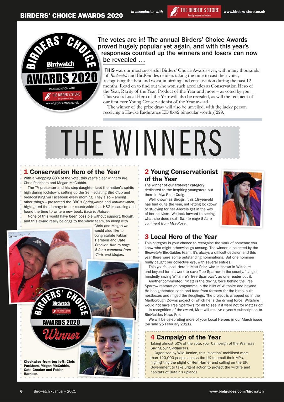 Birdwatch Magazine Preview Pages