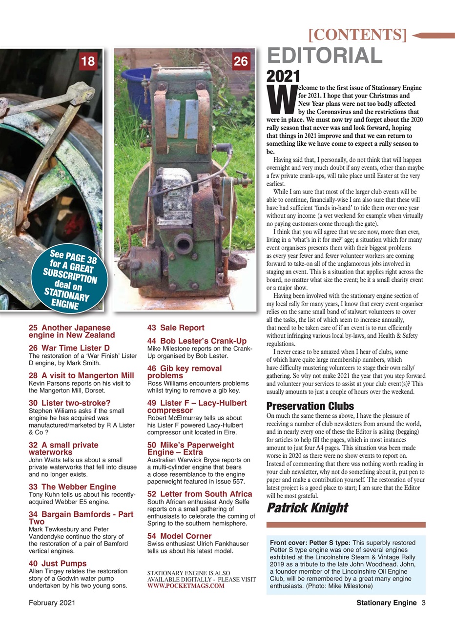 Stationary Engine Preview Pages