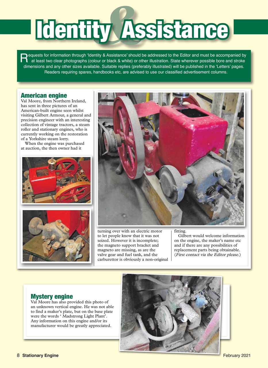 Stationary Engine Preview Pages