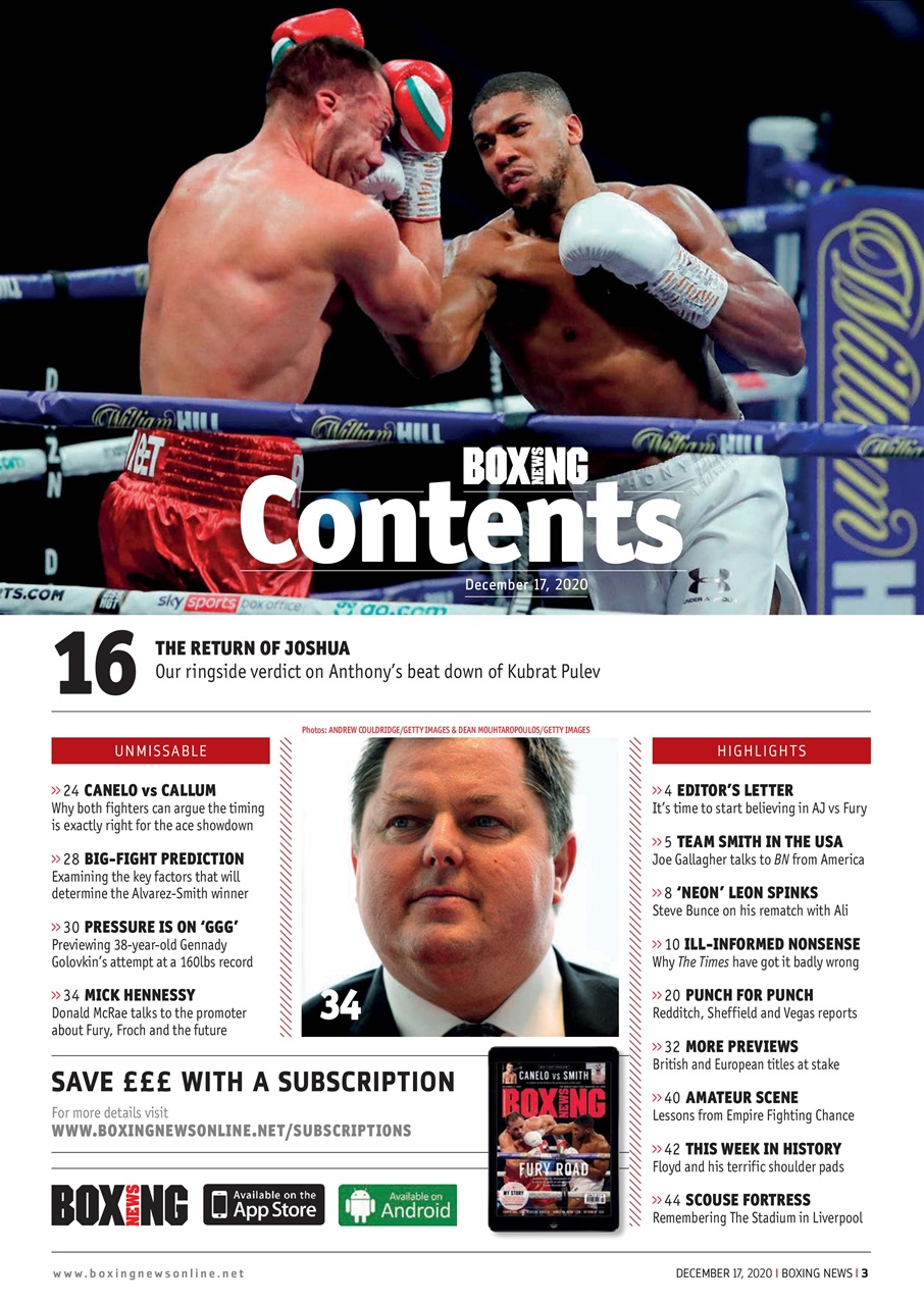 Boxing News Preview Pages
