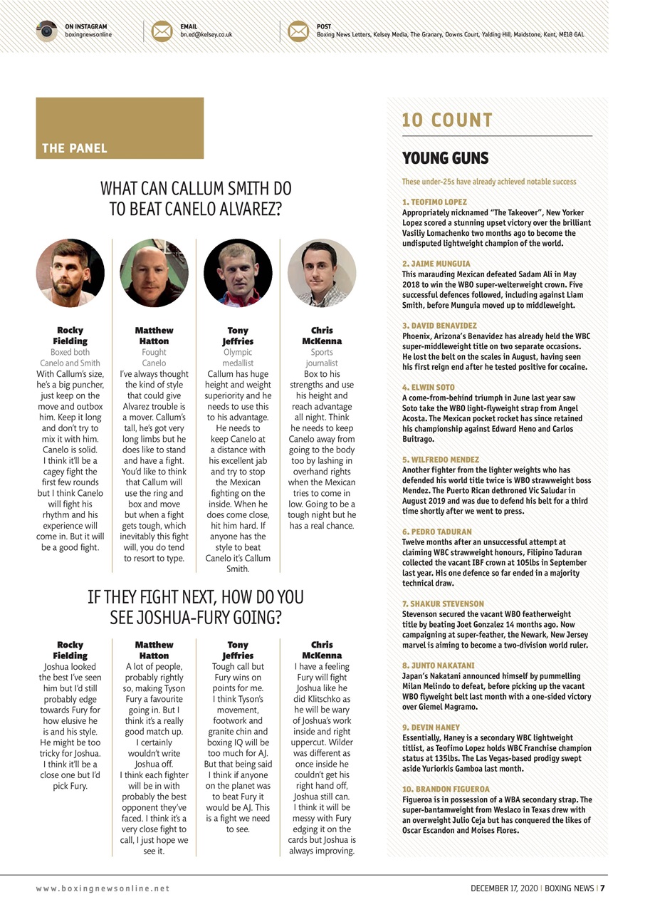 Boxing News Preview Pages