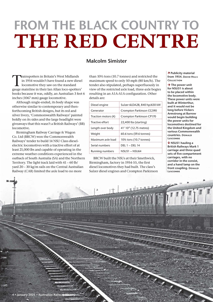 Australian Railway History Preview Pages