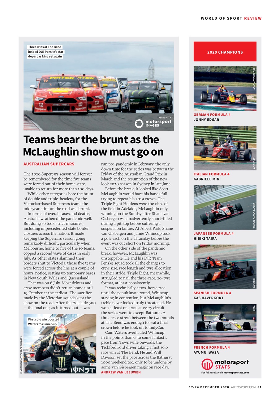 Autosport Preview Pages
