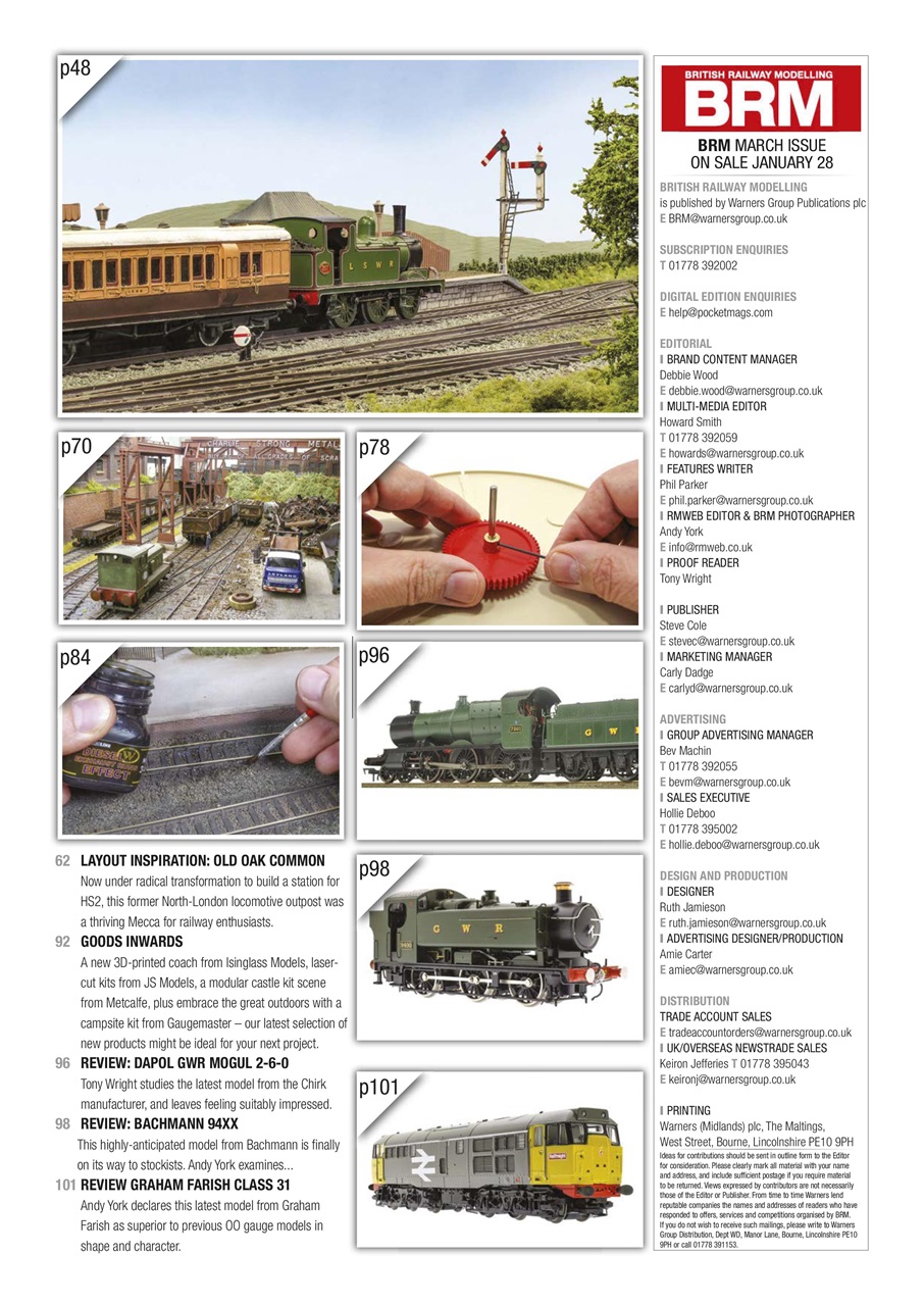 British Railway Modelling (BRM) Preview Pages