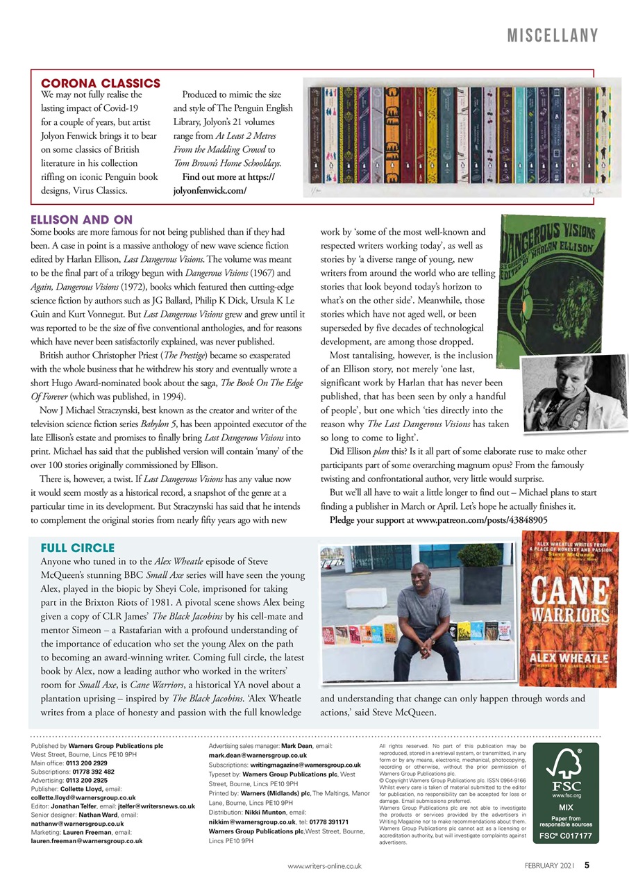 Writing Magazine Preview Pages