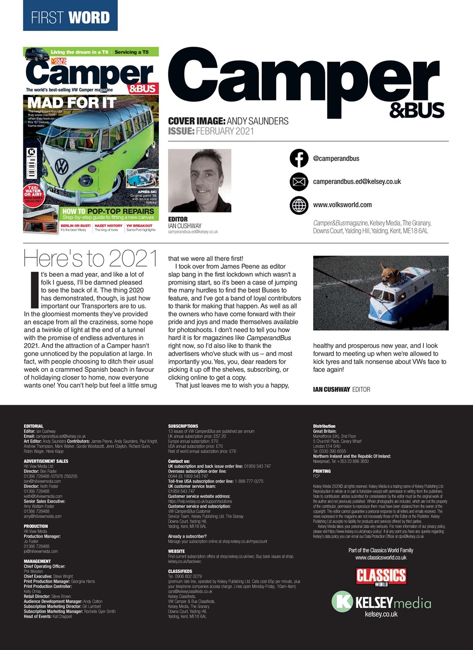 VW Camper Preview Pages