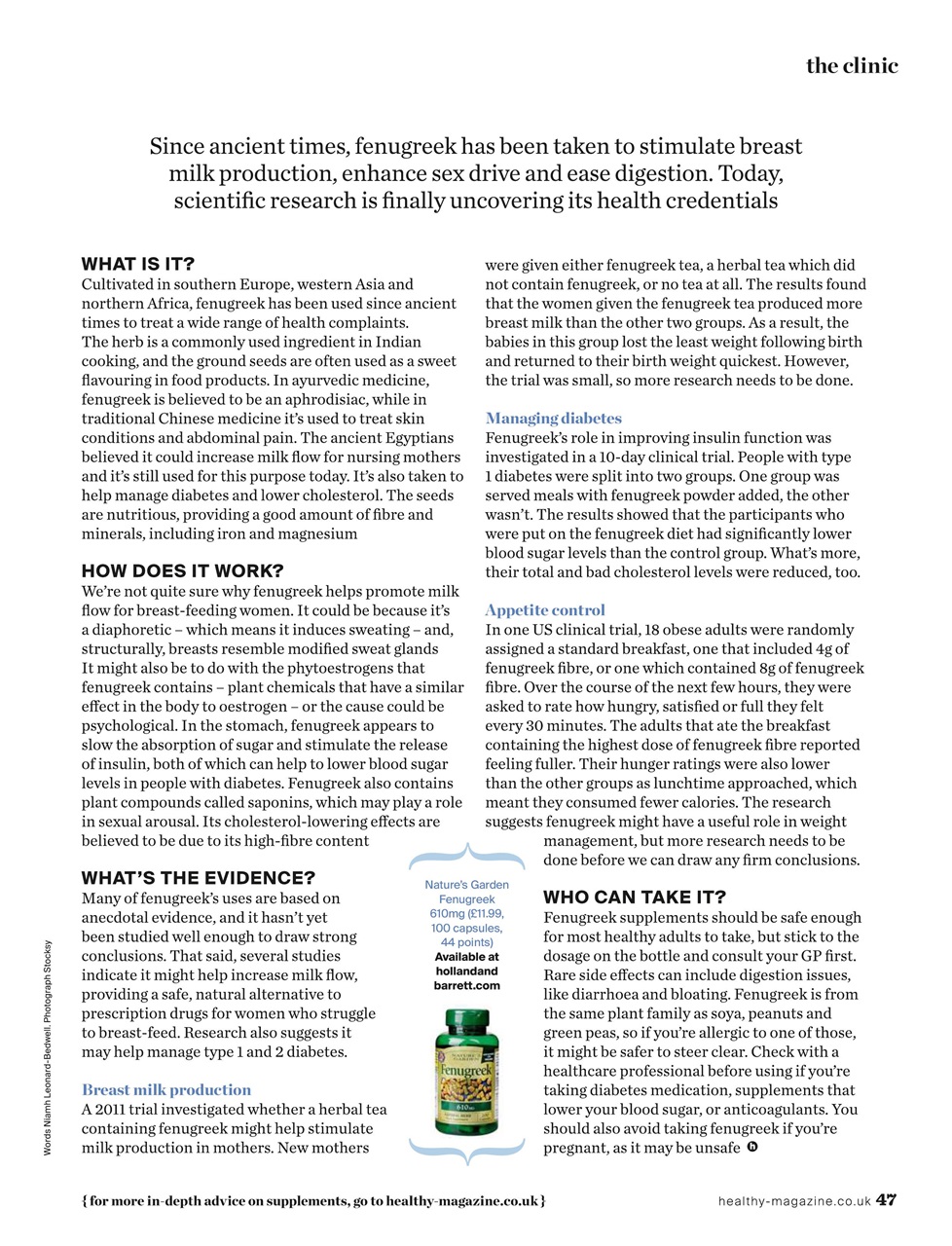 Healthy Magazine Preview Pages