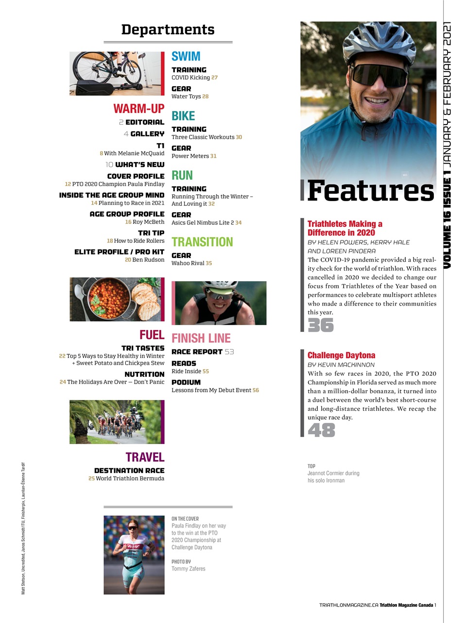 Triathlon Magazine Canada Preview Pages