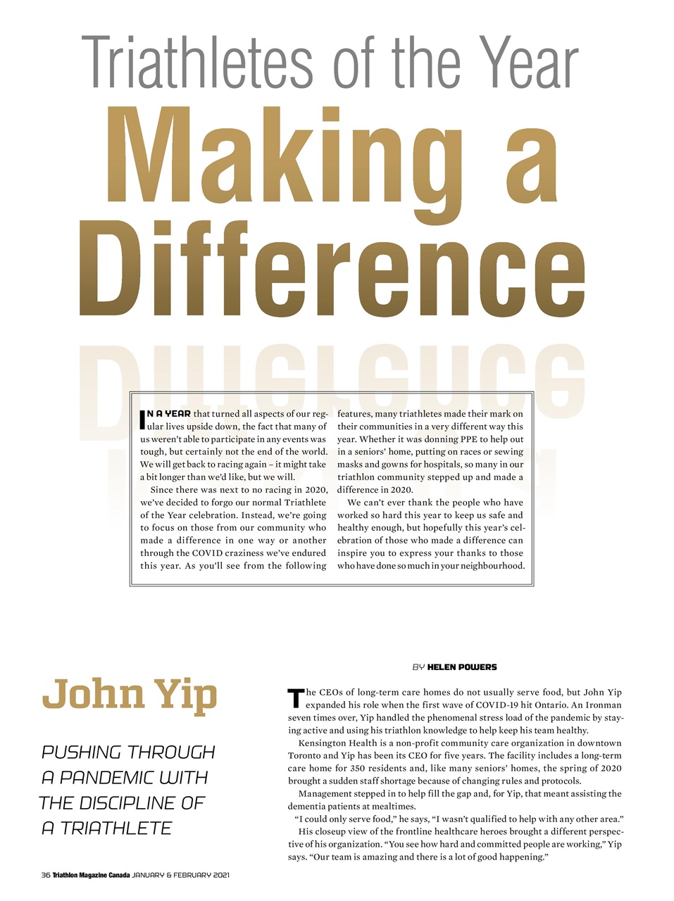 Triathlon Magazine Canada Preview Pages