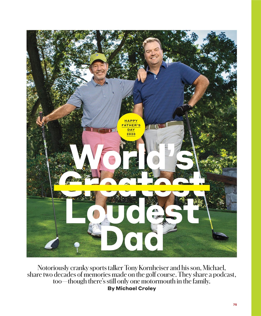 Golf Magazine Preview Pages