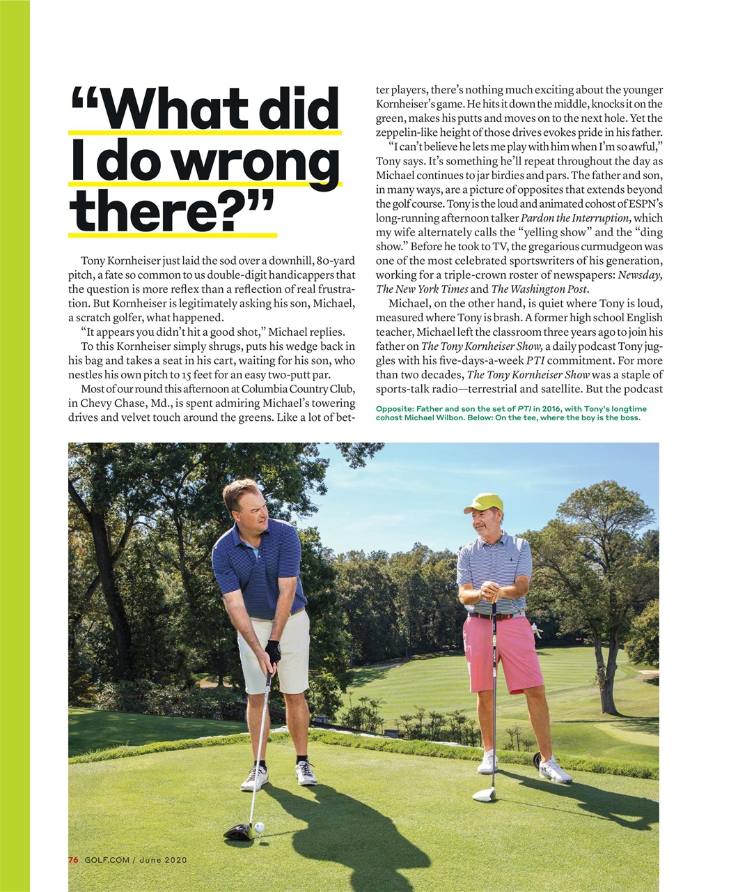 Golf Magazine Preview Pages