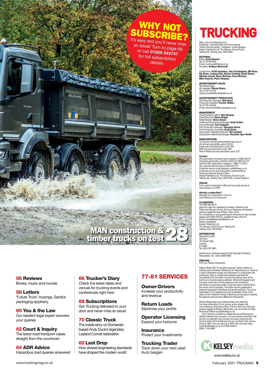 Trucking Magazine Preview Pages