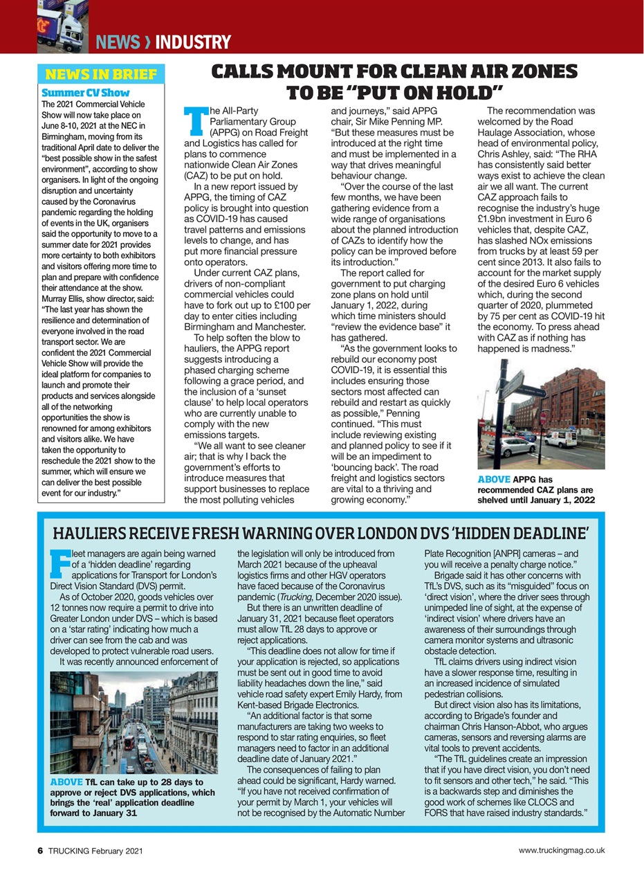Trucking Magazine Preview Pages