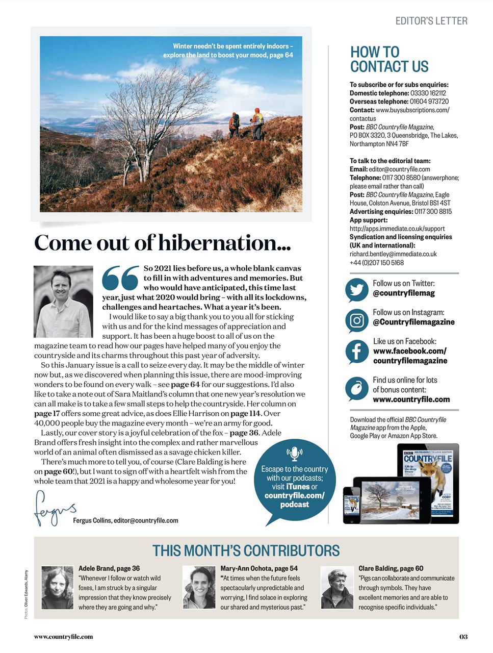 BBC Countryfile Magazine Preview Pages