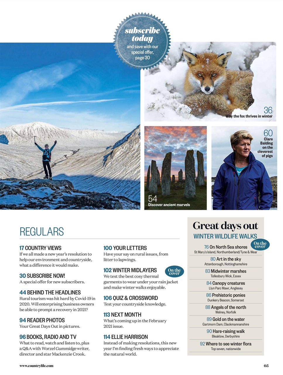 BBC Countryfile Magazine Preview Pages