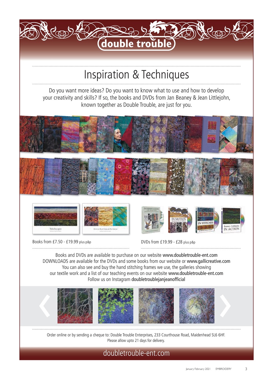 Embroidery Magazine Preview Pages