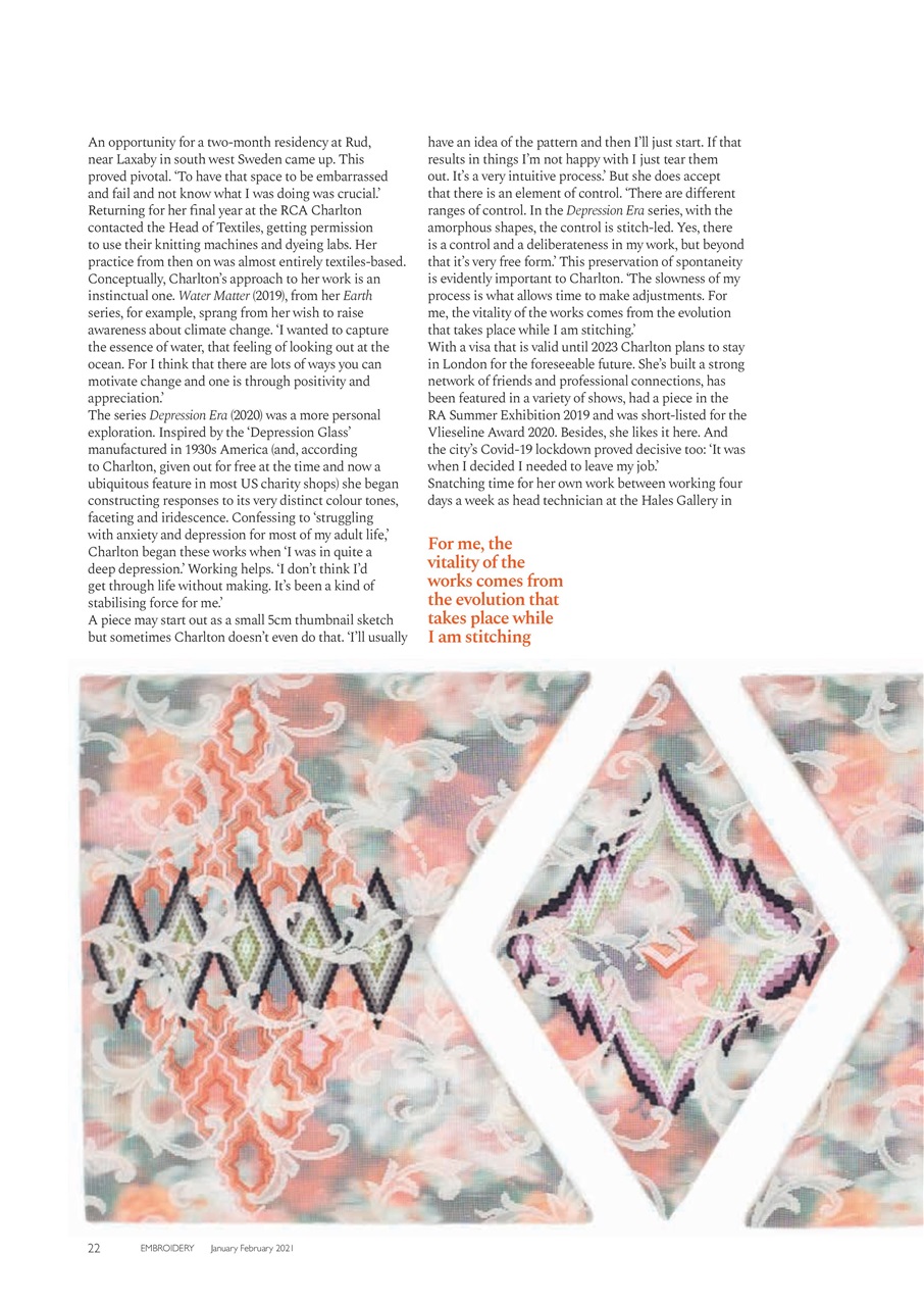 Embroidery Magazine Preview Pages