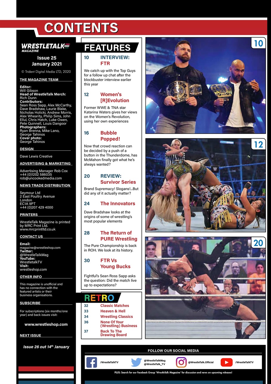 Wrestletalk Magazine Preview Pages