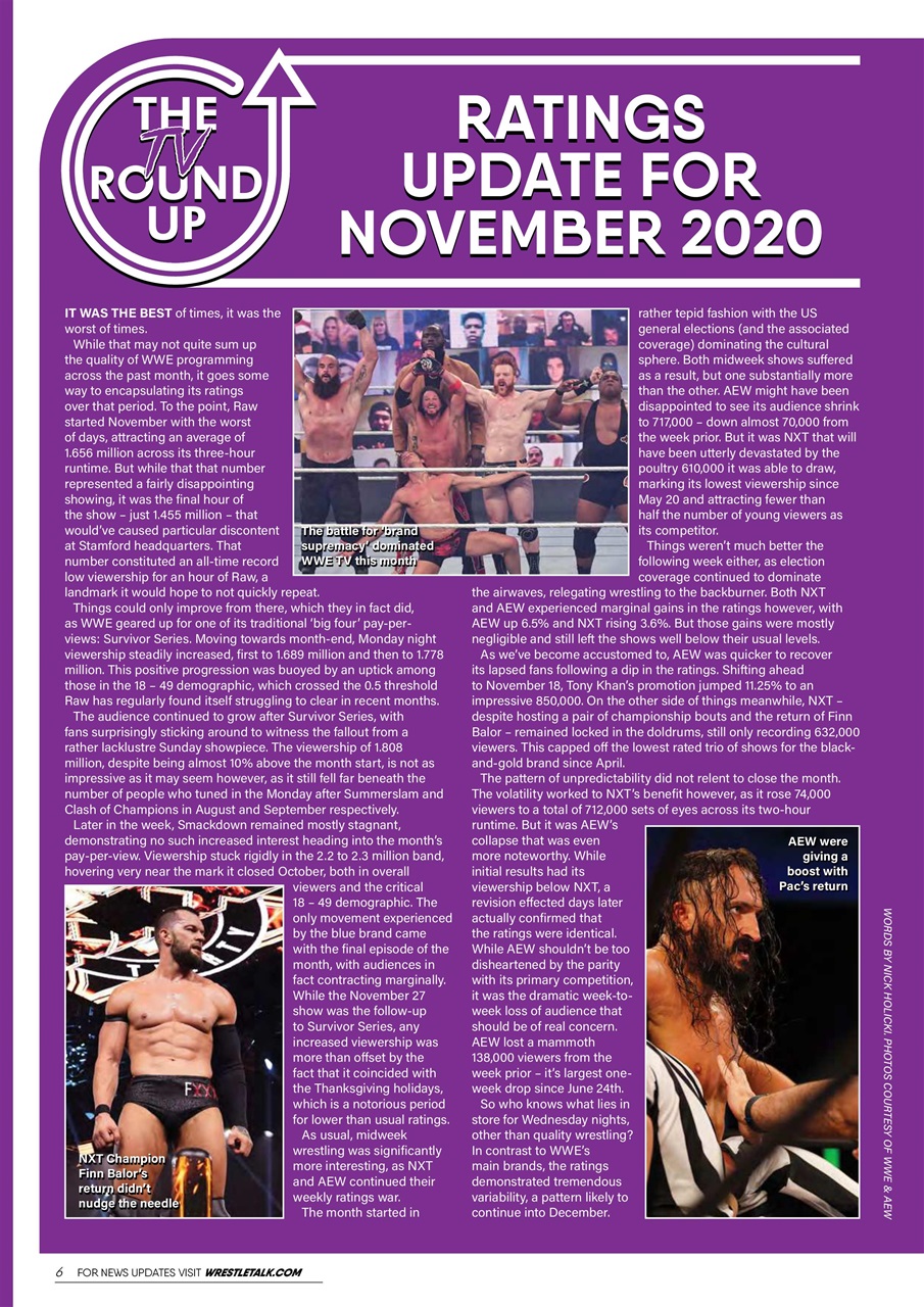 Wrestletalk Magazine Preview Pages