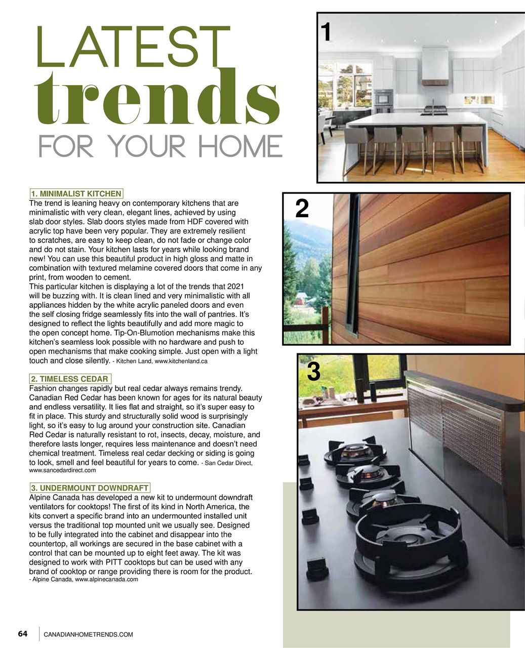 Canadian Home Trends Preview Pages