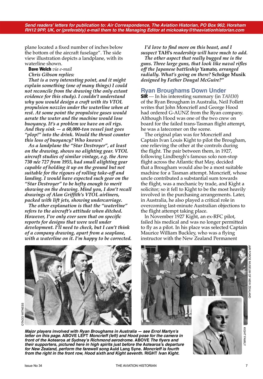 The Aviation Historian Magazine Preview Pages
