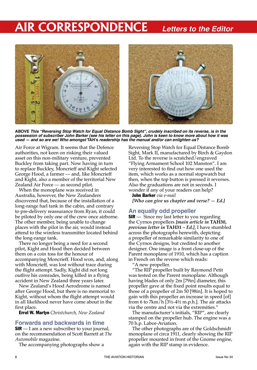 The Aviation Historian Magazine Preview Pages