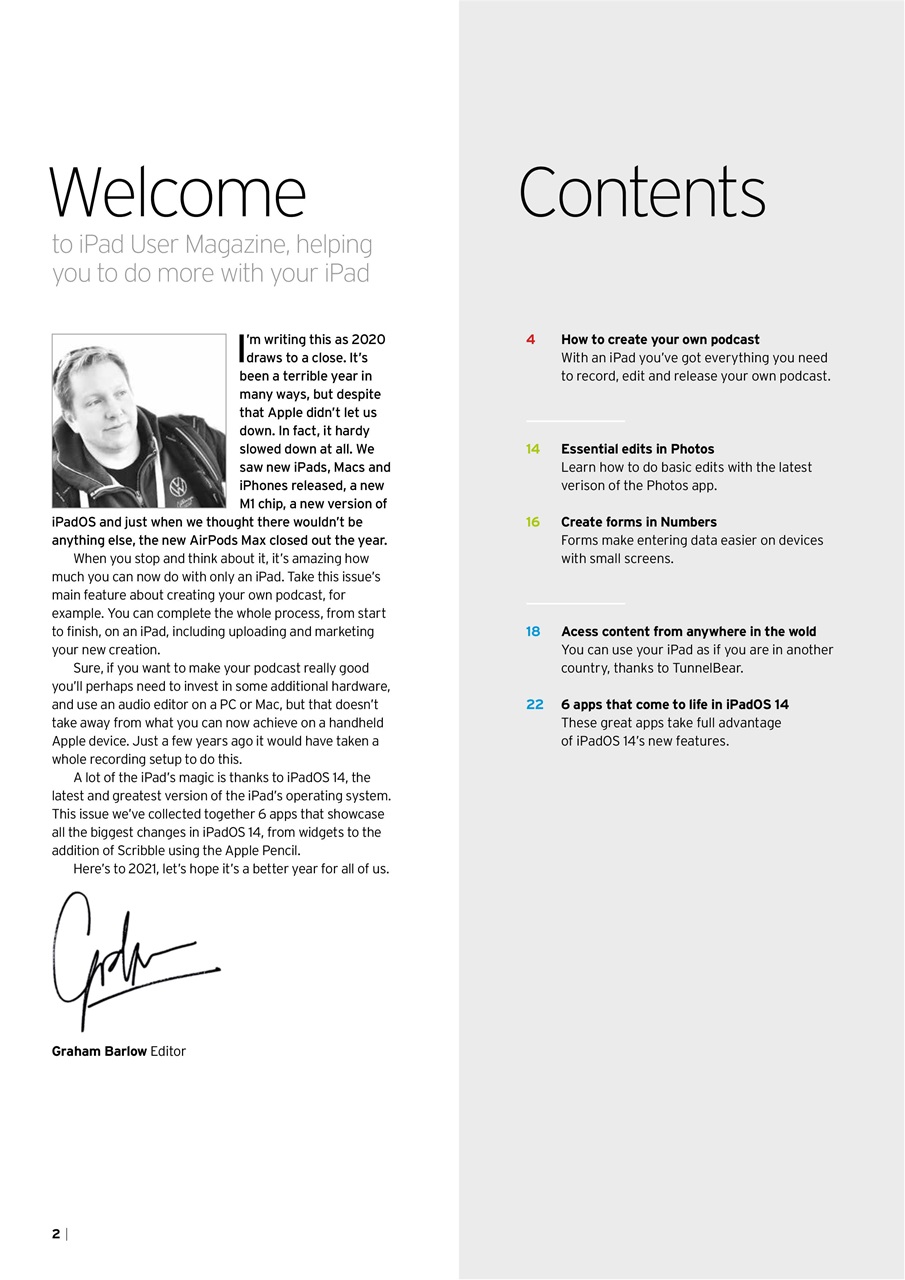 iPad User Preview Pages