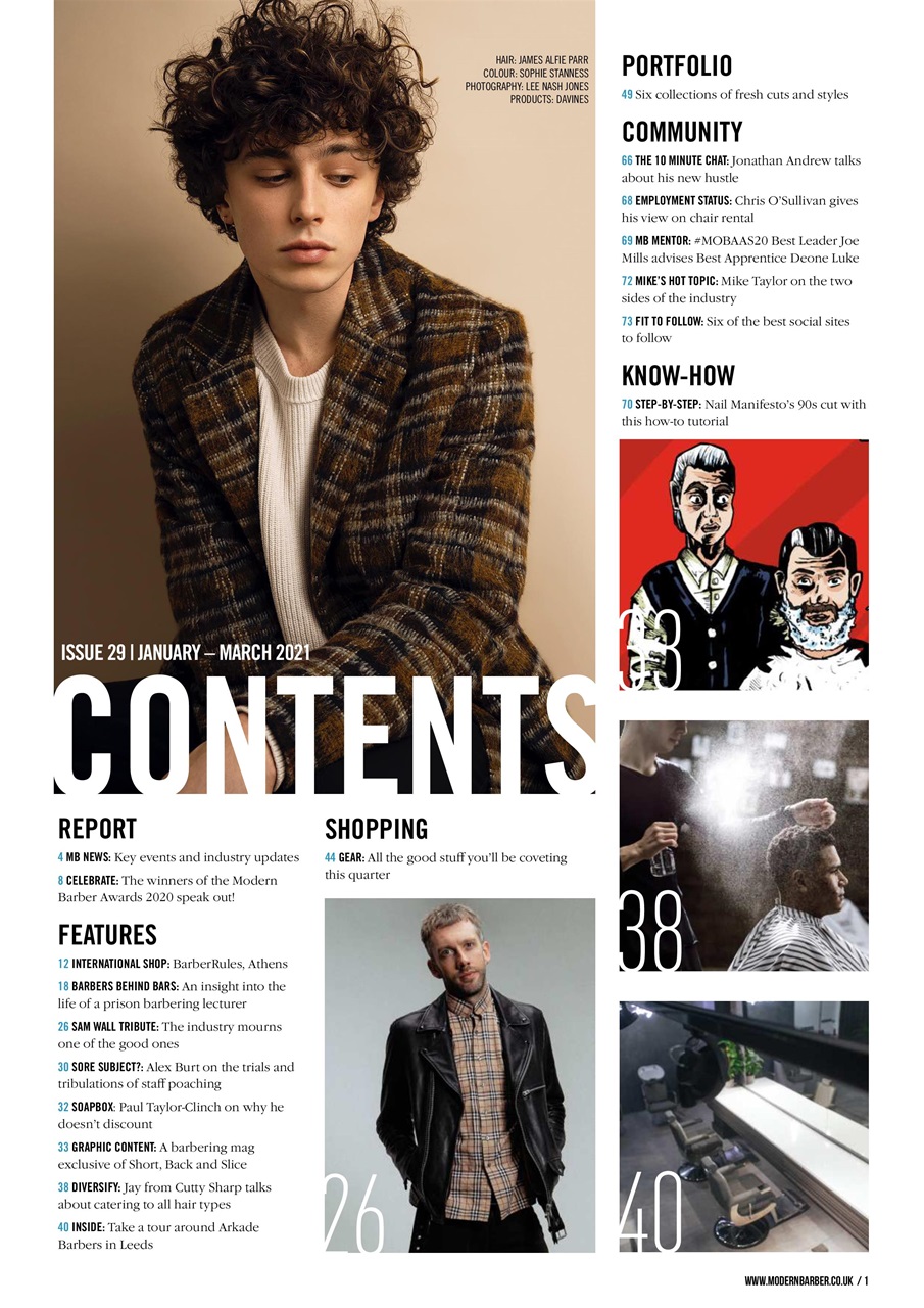 Modern Barber Preview Pages