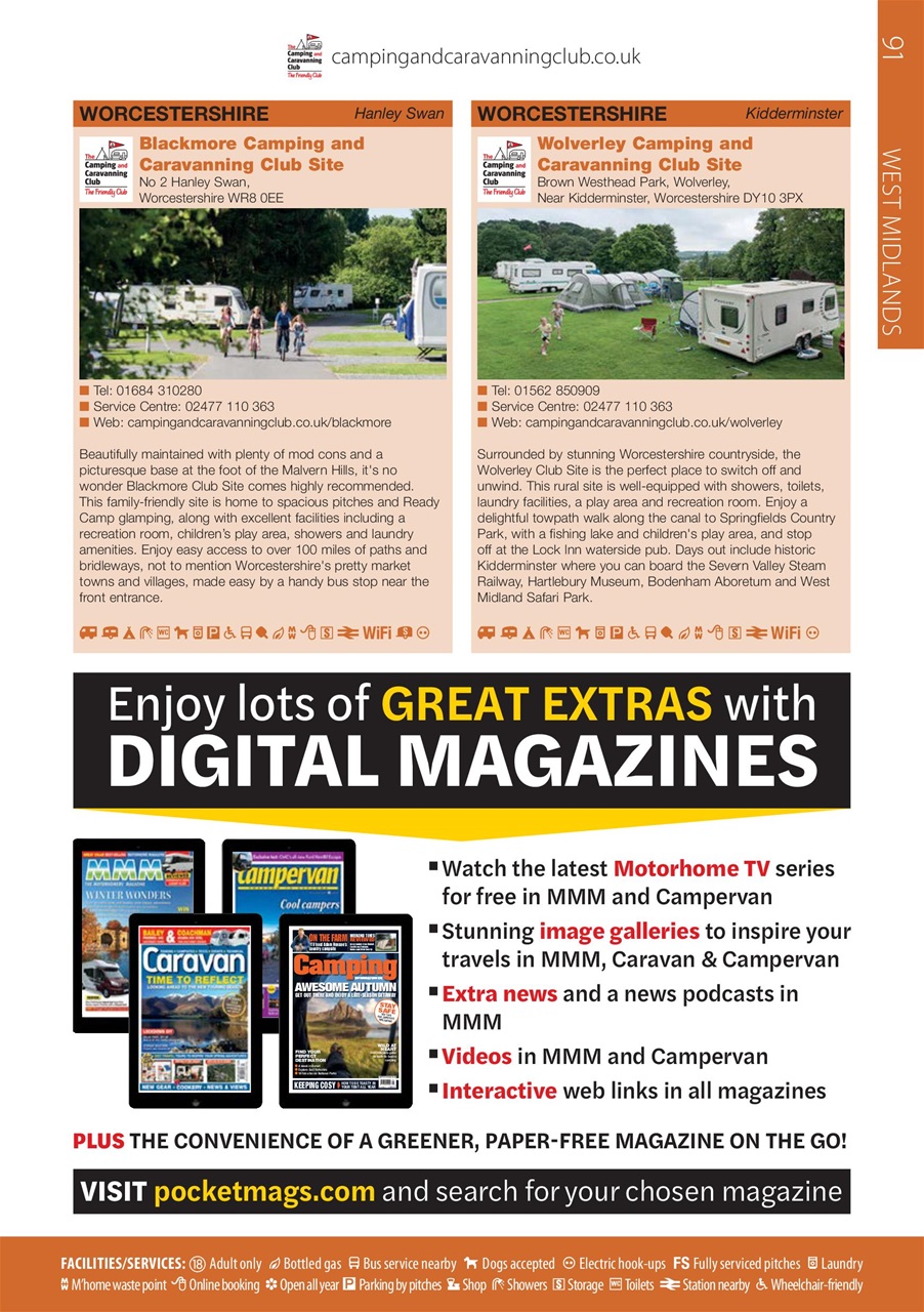 Campsite Finder Preview Pages