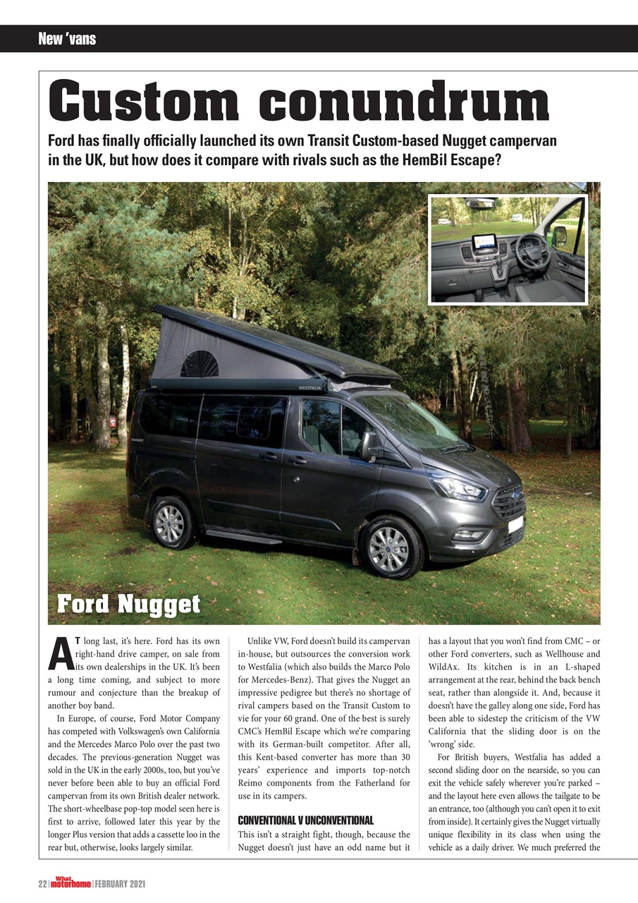 What Motorhome magazine Preview Pages