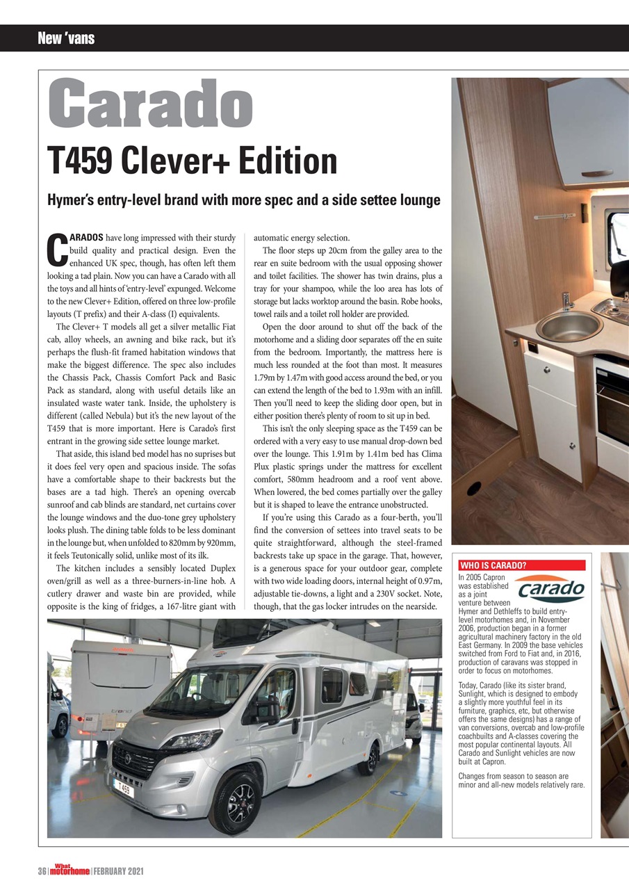 What Motorhome magazine Preview Pages