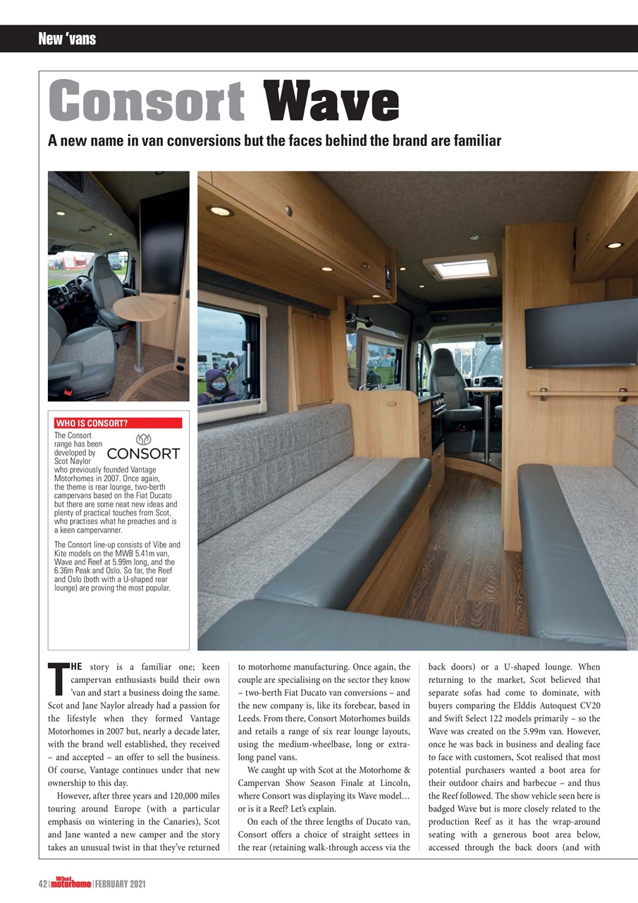 What Motorhome magazine Preview Pages