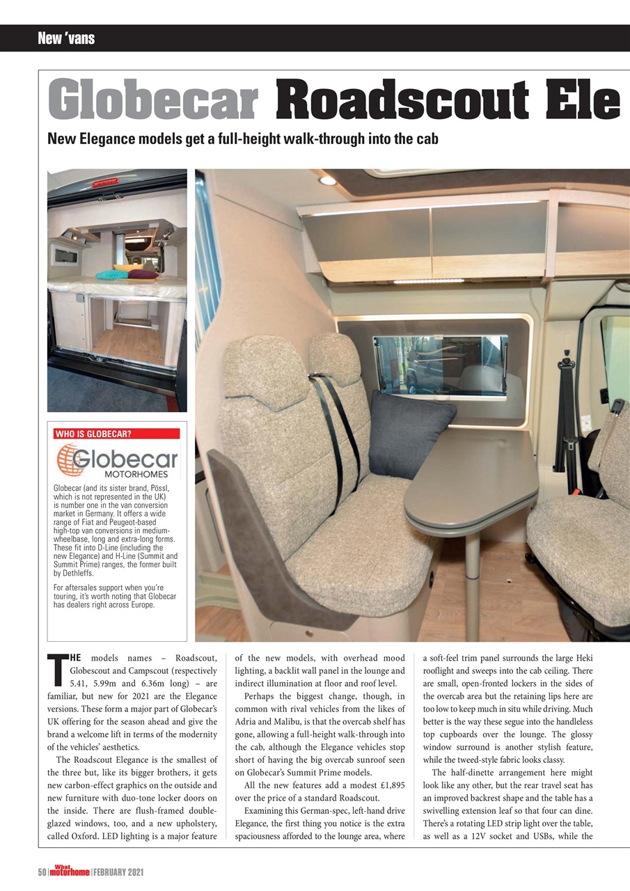 What Motorhome magazine Preview Pages