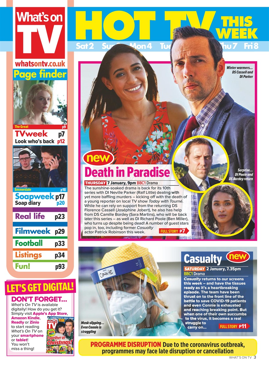 What's on TV Preview Pages