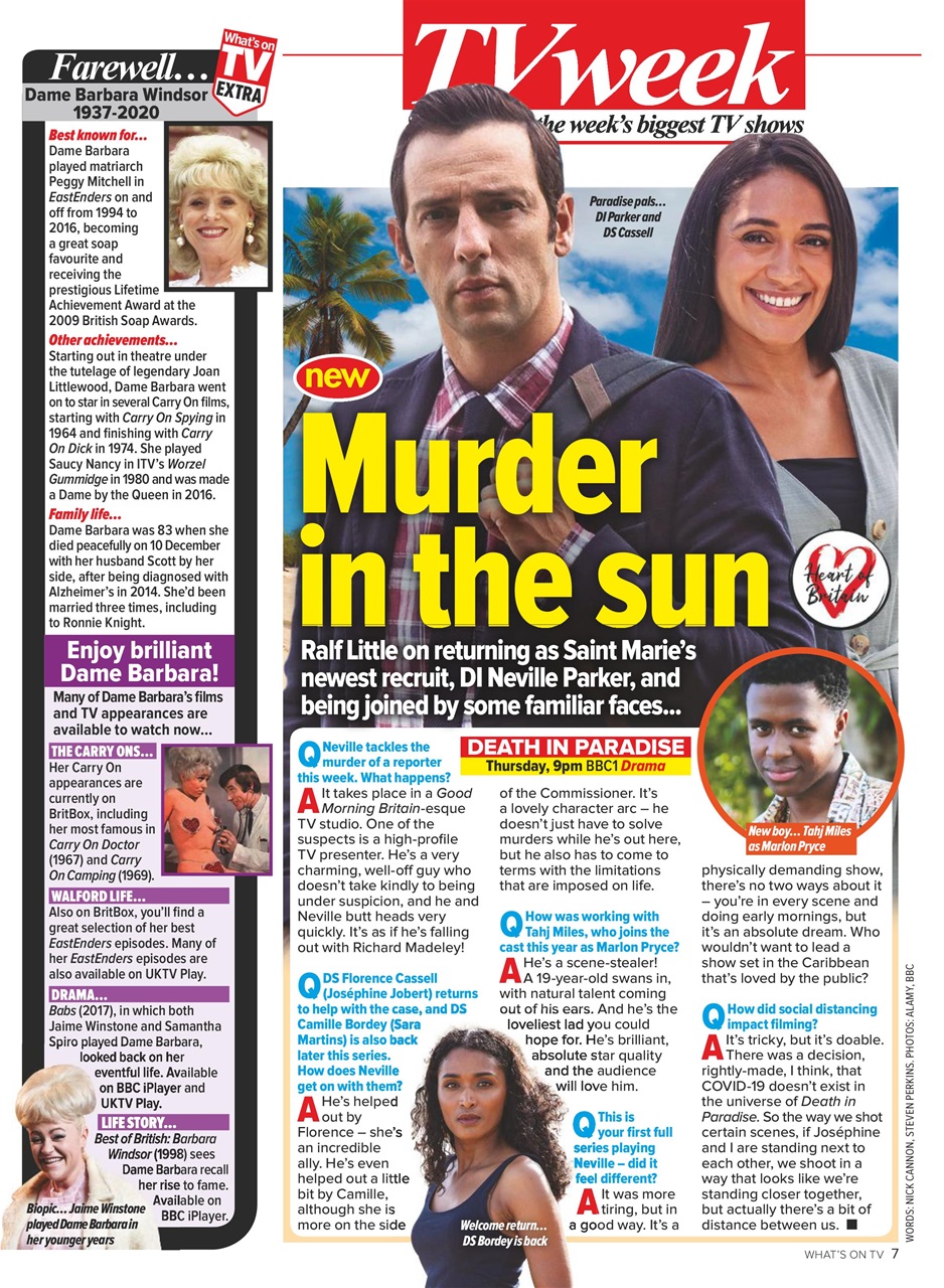 What's on TV Preview Pages