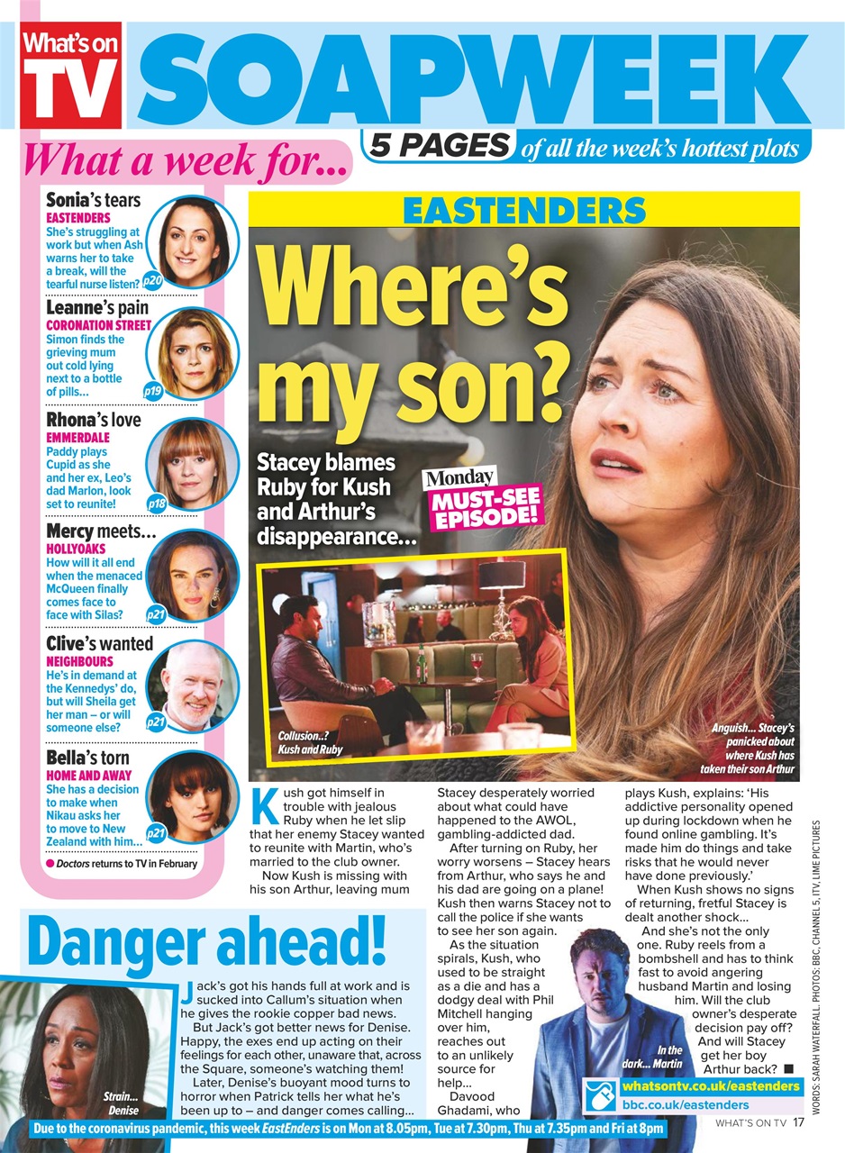 What's on TV Preview Pages