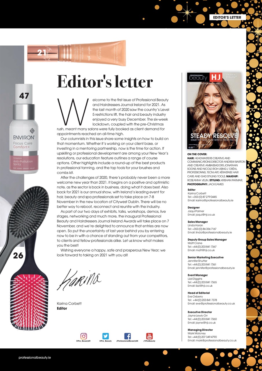 Professional Beauty & HJ Ireland Preview Pages