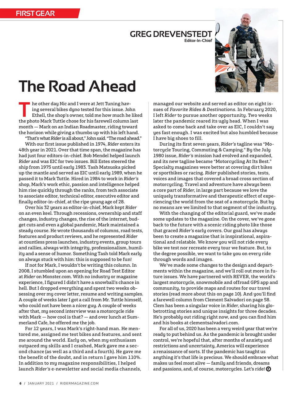 Rider Magazine Preview Pages