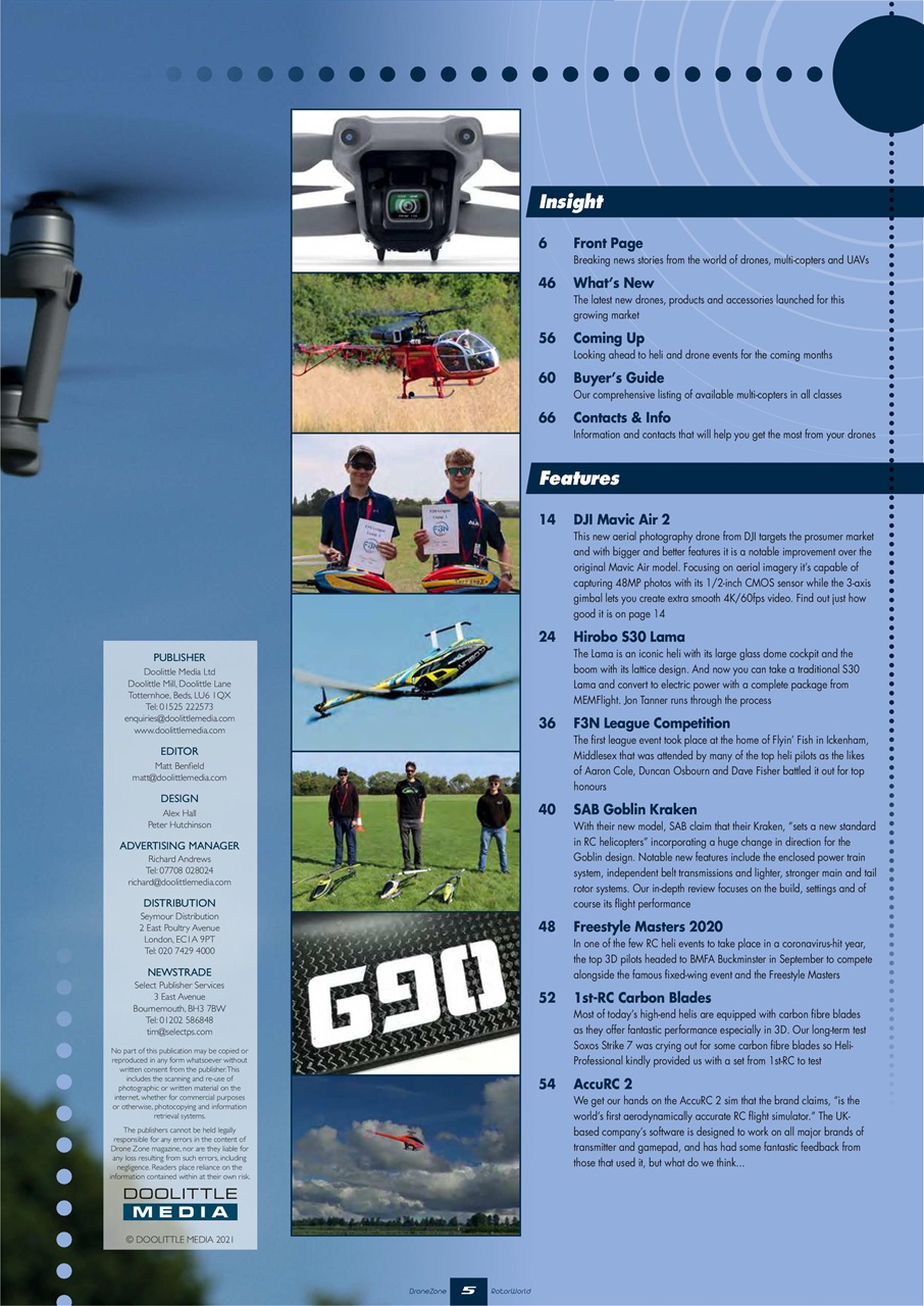 Radio Control DroneZone Preview Pages