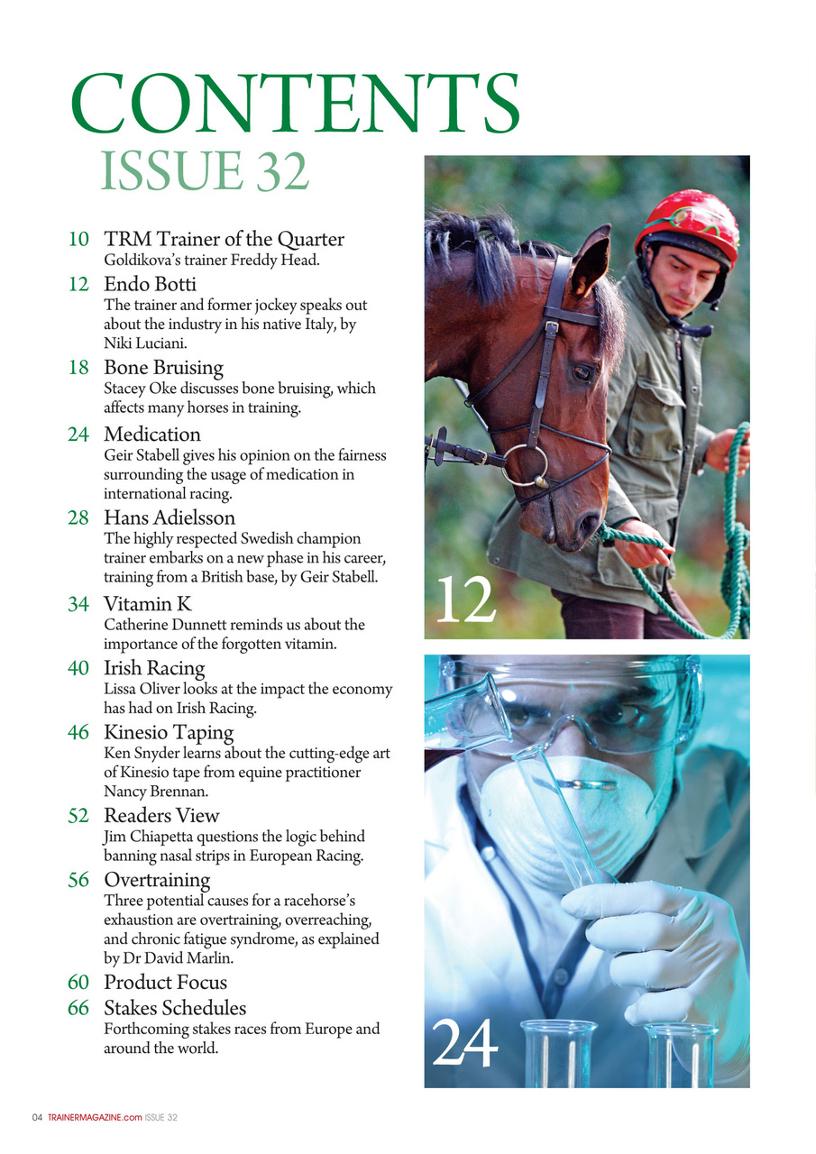 European Trainer Magazine - horse racing Preview Pages