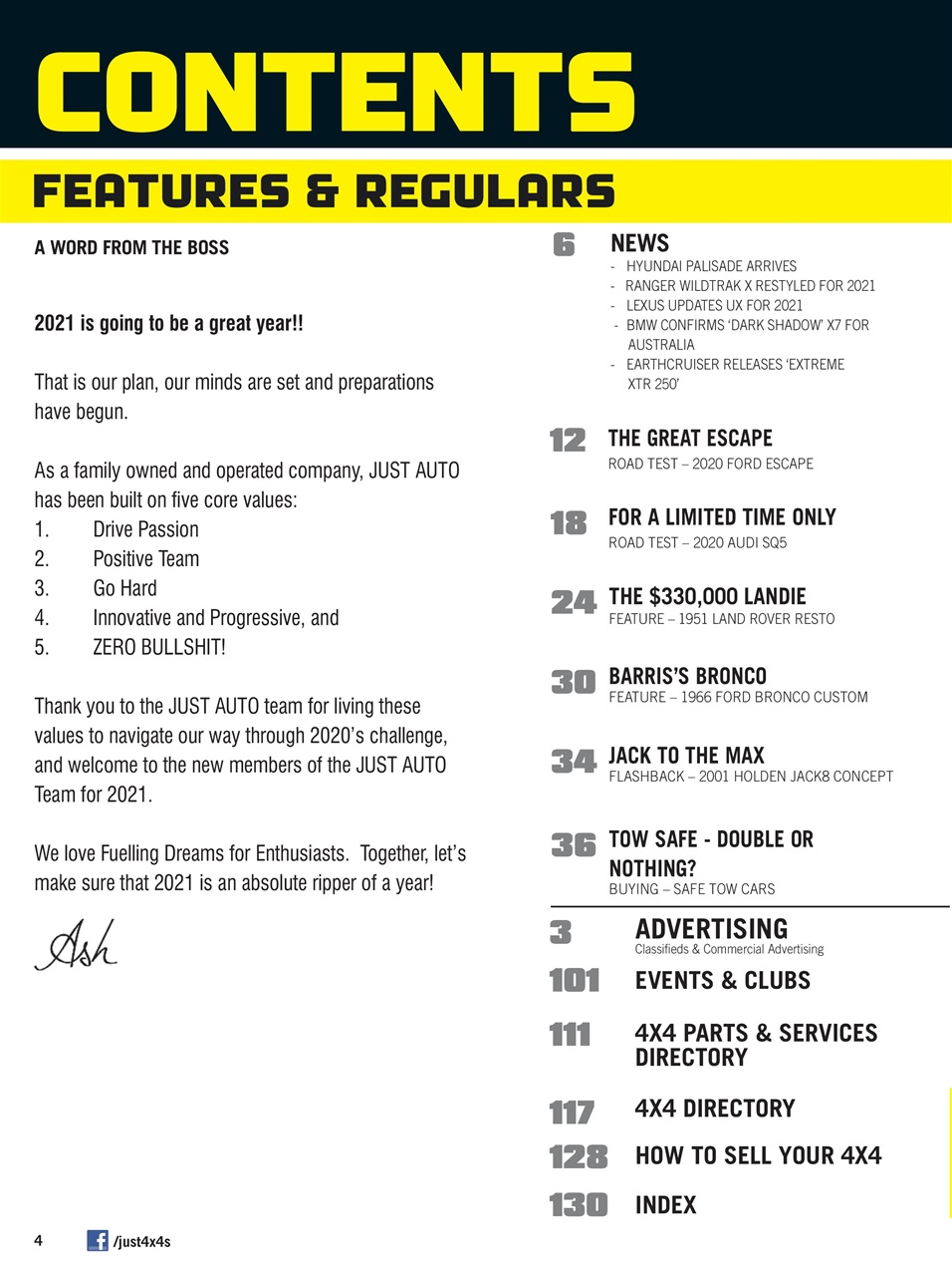 JUST 4X4S Preview Pages