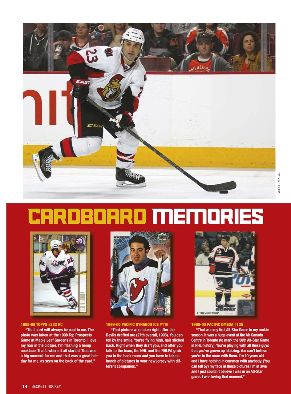 Beckett Hockey Magazine Preview Pages