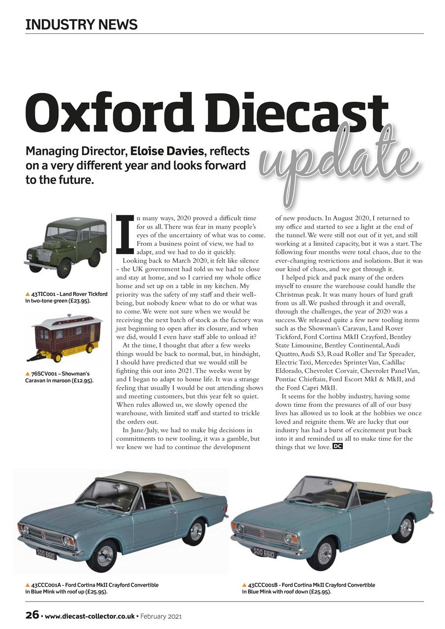 Diecast Collector Preview Pages