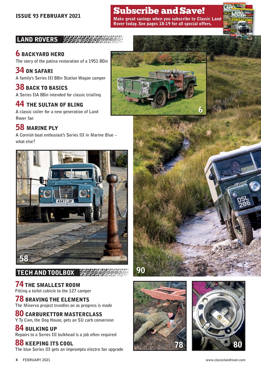 Classic Land Rover Magazine Preview Pages