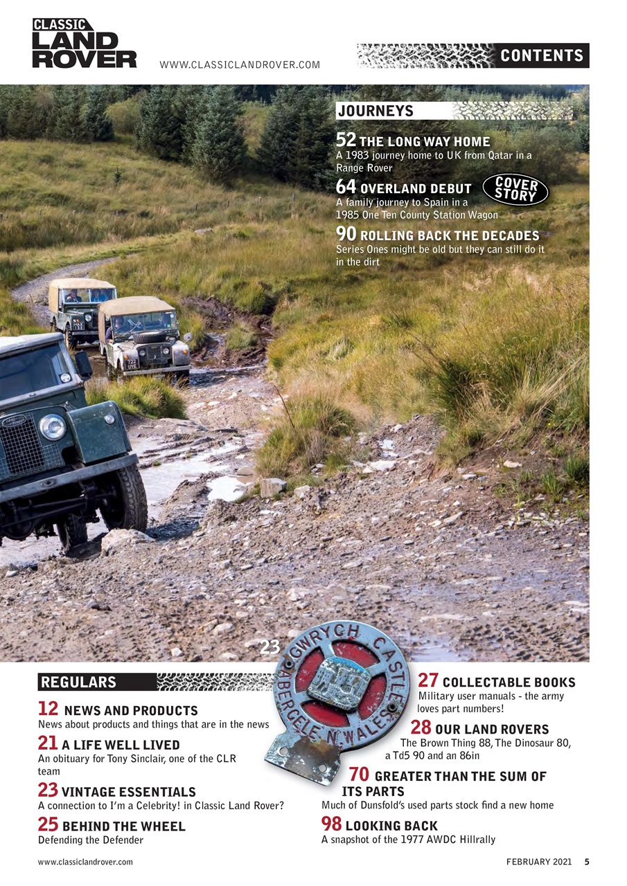 Classic Land Rover Magazine Preview Pages