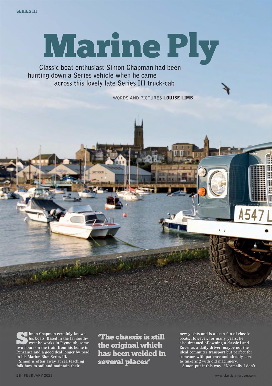 Classic Land Rover Magazine Preview Pages