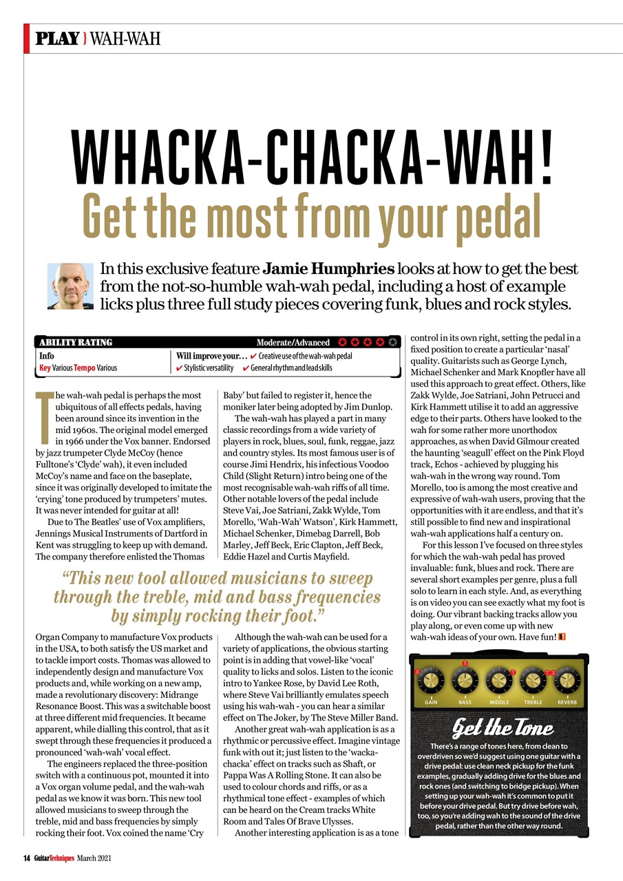 Guitar Techniques Preview Pages