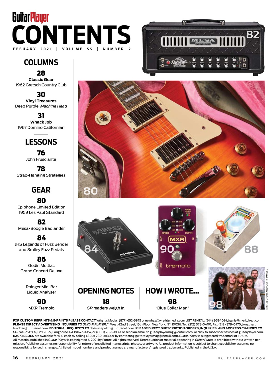 Guitar Player Preview Pages